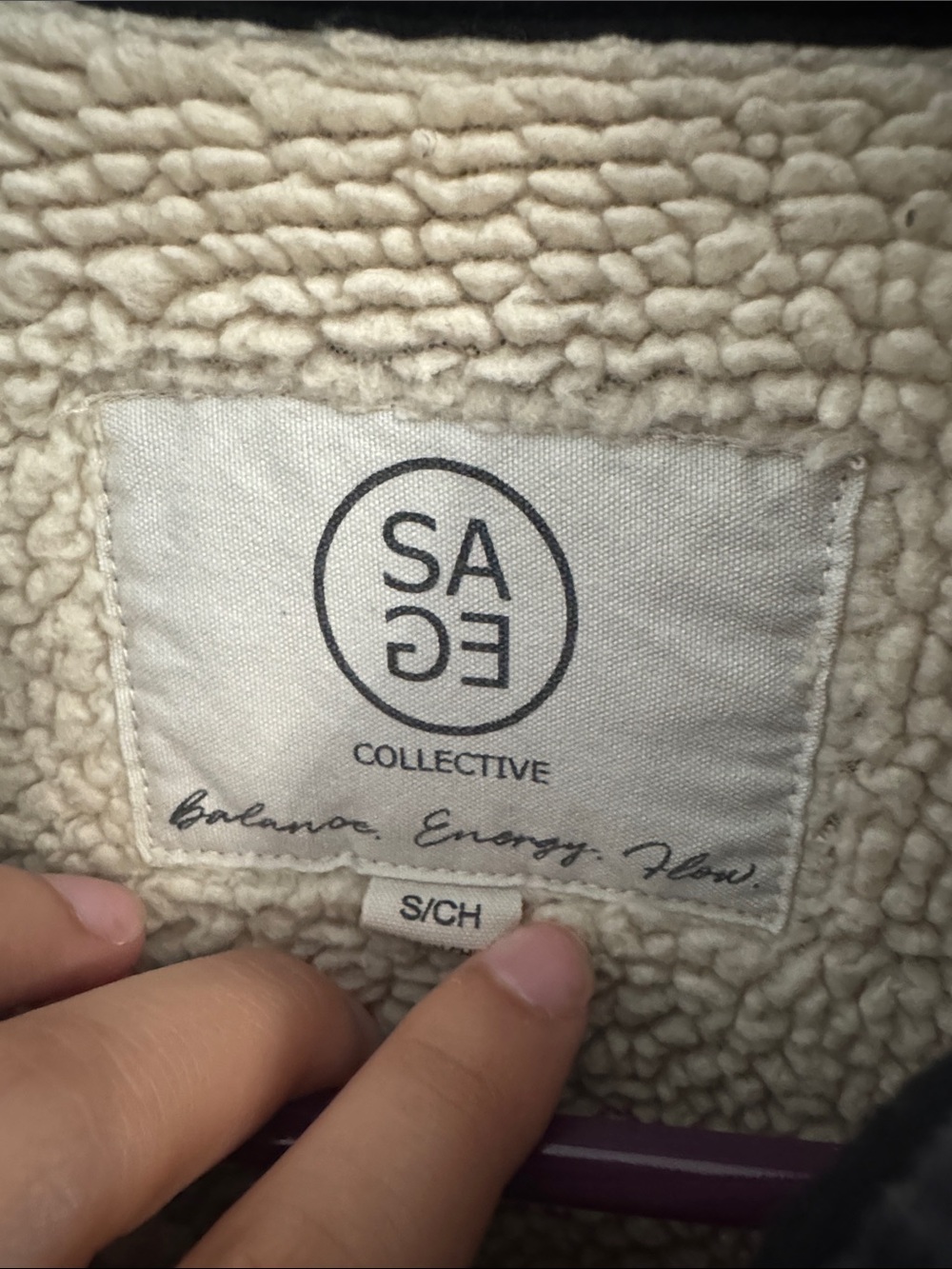 Black & White Plaid Sherpa-Lined Shacket - Picture 2 of 3